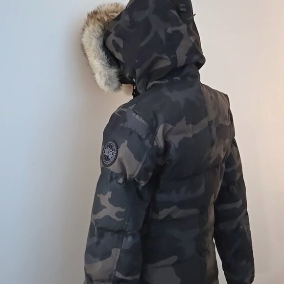 CANADA GOOSE BLACK LABEL SHELBOURNE PARKA COAT CAMO CAMOUFLAGE WOMEN'S SMALL - Picture 15 of 16
